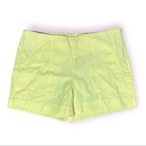 THEORY Aifric Sun Ray Wool Stretch Canvas Shorts, Size 00, NWT
